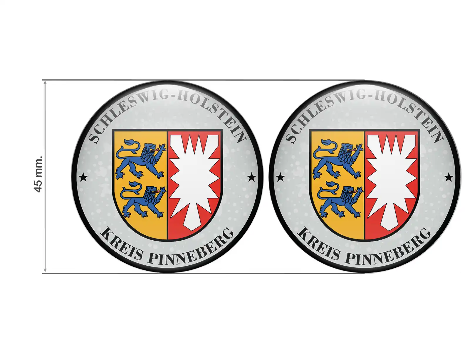 Aufkleber TUV Kreis Pinneberg Nummernschild plakette